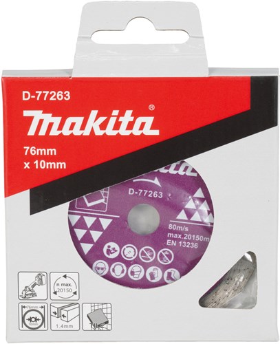 Accessoires Makita disque diamant 76x10x1.4mm - d-77263