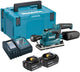 Makita dbo380rtj | ponceuse orbitale sans fil | 18v | Li-ion | Batterie 2 x 5,0 Ah + chargeur rapide | dans mbox-dbo380rtj