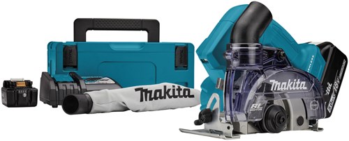 Makita dcc500rtj | tailleur de diamants | sec | 125 mm | 18v | Batterie Li-Ion 5,0 Ah | ensemble | dans mbox