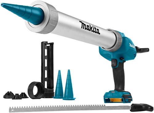 Pistolet à calfeutrer sans fil Makita dcg180zx 18v avec porte-cartouche 300 ml et 600 ml | sans piles ni chargeur - dcg180zx