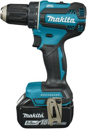 Makita ddf485rtj perceuse et visseuse 18v batterie sans balais 5,0 ah (2 pièces), chargeur rapide, mbox - afbeelding 2