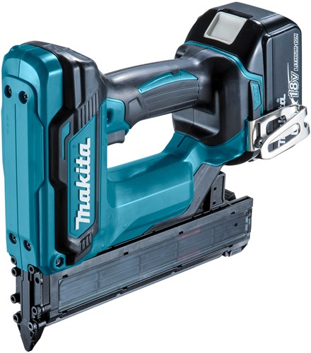 Makita dfn350rtj mini cloueuse à finition | 18v | 2 x 5,0 Ah Li-Ion | dans mbox
