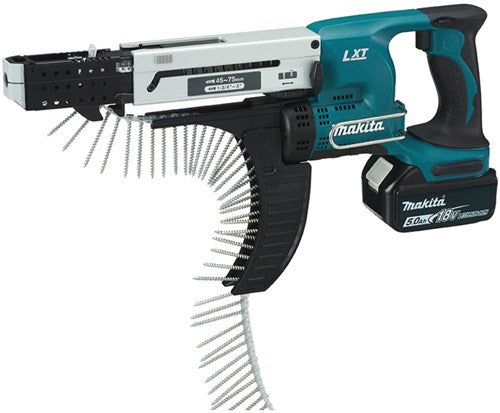 Makita dfr750rte Tournevis à ceinture avec batterie li-ion 18v 45 -75mm | 18v 5.0ah