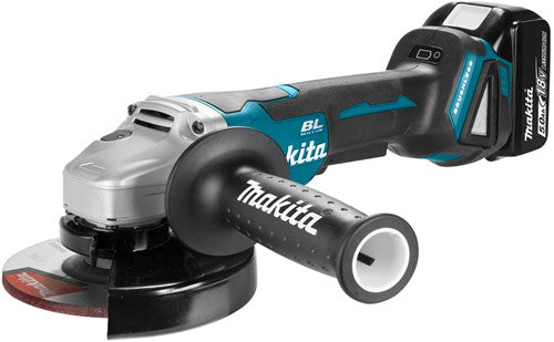 Meuleuse d'angle sur batterie Makita 125mm 18v 5.0ah