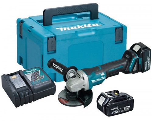 Meuleuse d'angle sur batterie Makita 125mm 18v 5.0ah