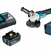 Makita dga513rtj Meuleuse d'angle 18v 125mm | y compris les batteries et le chargeur dans la m-box
