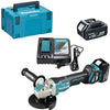 Makita dga519rtj meuleuse d'angle à batterie 125mm x-lock 18v 5.0ah batteries