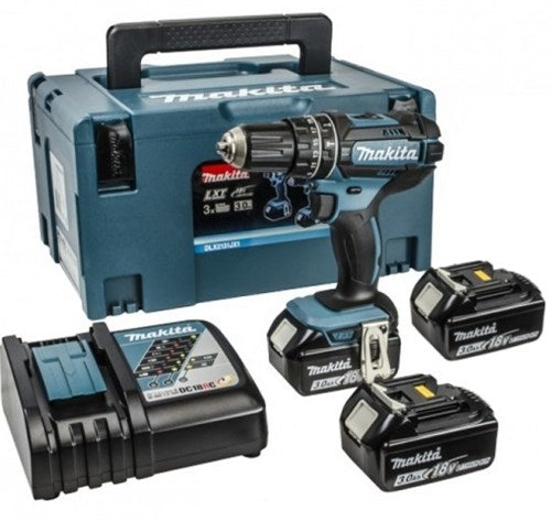 Makita dhp482rf3j perceuse-visseuse 18v (impact) 3.0ah + 3ème batterie