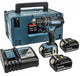 Makita dhp482rf3j perceuse-visseuse 18v (impact) 3.0ah + 3ème batterie