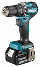 Makita dhp487rtj perceuse à percussion/tournevis 18v batterie sans balais 5,0 ah (2 pièces), chargeur rapide, mbox