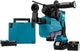 Makita mr182twju perceuse à percussion combinée à batterie 18v | sds-plus | 5.0ah dans mbox avec extraction de poussière - hebr182twju