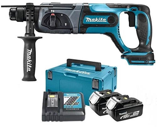Makita mr241rtj marteau combiné batterie 18v | sds-plus | Batterie Li-ion 5,0 Ah -MR241rtj