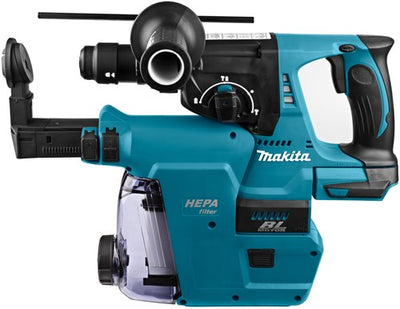 Makita marteau combiné à batterie 18v nu avec aspiration de poussière