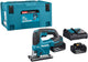 Makita djv184rtj | Puzzle 18 V | poignée en D | Batterie 5,0 Ah (2 pièces) | chargeur rapide | dans mbox djv184rtj
