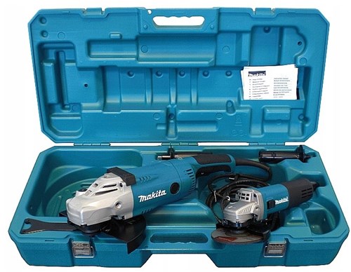 Makita dk0053g ensemble meuleuse d'angle ga9020 + 9558hnrg en étui - dk0053