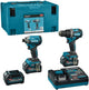 Makita dk0198g201 | Forets combinés et vis (à chocs) 40 V max | Batterie 3 x 2,5 Ah + chargeur rapide - dk0198g201