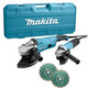 Makita dk1163gx ensemble meuleuse d'angle ga9020 + 9558 | + disques diamantés - dk1163gx