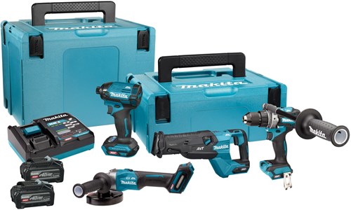 Makita dk401nx | Ensemble combiné xgt 40 v max | df001g + td002g + ga005g + jr002g | avec chargeur de batterie - dk401nx
