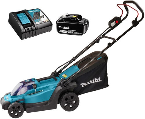 Tondeuse à gazon à batterie Makita dlm330rt lxt 18 v | 33 cm | Batterie 5,0 Ah + chargeur rapide | en boîte