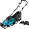 Makita dlm382pt2 | tondeuse à gazon à batterie | 38 cm | avec 2 piles 18 V 5,0 Ah