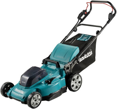 Makita dlm480pt2 | tondeuse à gazon à batterie lxt 2x18 v | 48 cm | Batterie 5,0 Ah (2 pièces) | chargeur rapide duo | en boîte - dlm480pt2