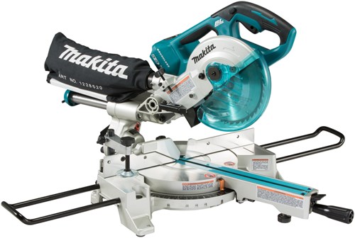 Makita dls714npt2 | 2x18v | scie à tronçonner radiale | 190 mm | ensemble | 2x batterie | chargeur double