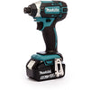 Ensemble combiné Makita dlx2145tj | Perceuse à percussion sans fil dhp458 + visseuse à percussion sans fil dtd152 | Li-ion 18 V 5,0 Ah