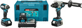 Makita dlx2550tj ensemble combiné 18v dhp492 (impact) perceuse/tournevis + tournevis à percussion dtd153 (3x batterie 5,0ah et chargeur) dans mbox - dlx2550tj - afbeelding 2