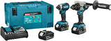 Makita dlx2550tj ensemble combiné 18v dhp492 (impact) perceuse/tournevis + tournevis à percussion dtd153 (3x batterie 5,0ah et chargeur) dans mbox - dlx2550tj - afbeelding 1