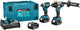 Makita dlx2550tj ensemble combiné 18v dhp492 (impact) perceuse/tournevis + tournevis à percussion dtd153 (3x batterie 5,0ah et chargeur) dans mbox - dlx2550tj