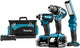 Makita dlx3090tx1 ensemble combiné perceuse sans fil 18v 5.0ah ddf484 et visseuse à percussion dtd153 + lampe dml801 + 3ème batterie - dlx3090tx1