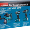 Makita dlx3106tw1 | ensemble combiné avec ddf484, dtd153z et hebr242 | 18v-dlx3106tw1