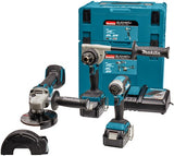 Makita dlx3155tj | ensemble de combinaisons | 18v | perçage, vissage (à percussion) et meulage | ensemble | 5,0ah | dans mbox-dlx3155tj - afbeelding 1
