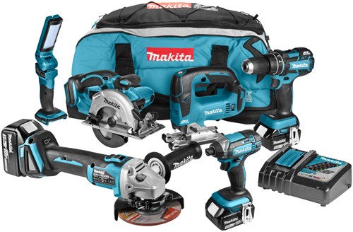 Makita dlx6058t ensemble combiné 18v li-ion avec 3x batteries 5,0ah
