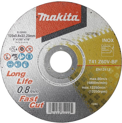 Makita disque à tronçonner acier inoxydable - e-22953-12