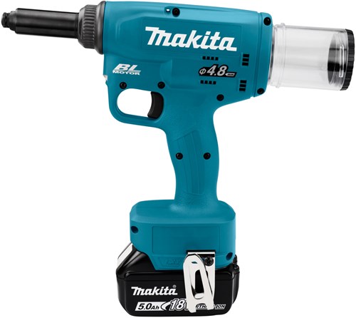 Makita drv150rtj | pince à rivets aveugles à batterie | 18v | 5,0 Ah | Li-ion | mbox
