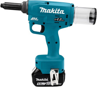 Makita drv150rtj | pince à rivets aveugles à batterie | 18v | 5,0 Ah | Li-ion | mbox