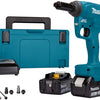 Makita drv150rtj | pince à rivets aveugles à batterie | 18v | 5,0 Ah | Li-ion | mbox