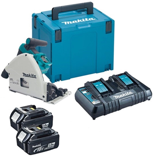 Makita dsp600pt2j scie plongeante à batterie lxt 2x18v | Batteries 2x5,0ah et chargeur duo