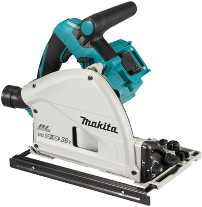 Scie circulaire plongeante sans fil Makita 165mm 2x18v nue