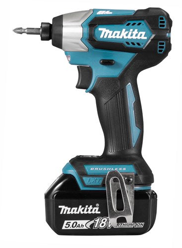 Tournevis à percussion Makita dtd156rtj 18v | comprenant des batteries 2x5,0ah, un chargeur rapide, une mbox