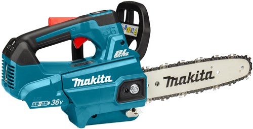 Makita duc256cz | 2x18v | tronçonneuse à poignée supérieure | 25 cm | sans chargeurs de batteries