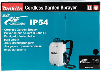 Makita dus158z | lxt 18 sc | pulvérisateur à pression à dos | 15 litres | sans batterie ni chargeur | dans la boîte - so158z