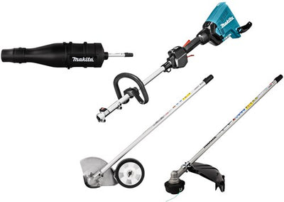 Makita dux60zx9 | Système combiné 2x18 v + accessoire débroussailleuse, coupe-bordure et souffleur de feuilles | sans chargeur de batterie