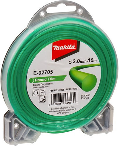 Accessoires Makita fil de coupe 2,0x15m rond - e-02705 - e-02705