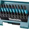 Imp Makita accessoires e-12011 jeu d'embouts de tournevis à percussion | 10 pièces | x acte noir - e-12011