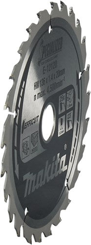 Accessoires Makita lame de scie circulaire bois | efficacité 136x20x1,5 25t 23g - e-12120 - e-12120