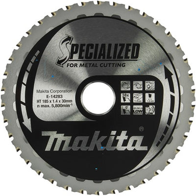 Accessoires Makita lame de scie circulaire acier | spécialisé 185x30x1.4 38t 0g - e-14283 e-14283