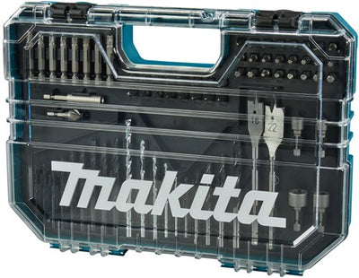 Makita accessoires e-15126 jeu de forets et d'embouts de tournevis | 75 pièces | dans un coffret en plastique e-15126