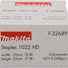 Agrafes Makita 22mm 10x0,6x1,2mm (5040pcs)
